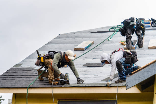 Professional Gutter Installation technician working in Frankenmuth, MI
